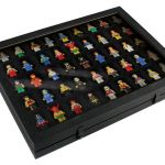 Safe Premium-Vitrine "Black Edition" mit 45 Fächern à 36 x 49 mm Nr. 5677 Neu