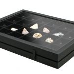 Safe Premium-Vitrine "Black Edition" mit 24 Fächern à 65 x 58 mm Nr. 5676 Neu