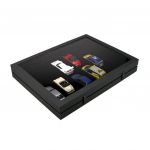 Safe Premium-Vitrine "Black Edition" mit 6 Fächern à 275 x 57 mm Nr. 5674 Neu