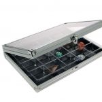 Safe Sammelvitrine "Alu" im Compact-Format mit 20 Fächern Nr. 5617 Neu