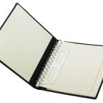 Safe "Favorit" Ringbinder Schwarz aus Leder Nr. 1503 Neu