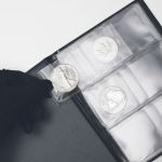 Leuchtturm Taschenalbum ROUTE für 48 Silbermünzen, schwarz 368352 Neu