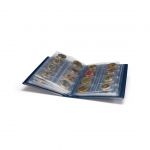 Leuchtturm Taschenalbum ROUTE für 12 Euro-Kursmünzensätze, blau 330102 Neu