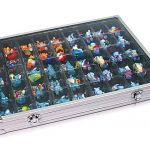 Lindner Alu-Sammelvitrine mit 45 Fächern (36 x 49 mm) 4890-45 Neu