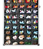 Lindner Alu-Sammelvitrine mit 45 Fächern (36 x 49 mm) 4890-45 Neu