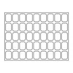 Lindner Alu-Sammelvitrine mit 45 Fächern (36 x 49 mm) 4890-45 Neu