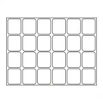 Lindner Alu-Sammelvitrine mit 24 Fächern (65 x 58 mm) 4890-24 Neu