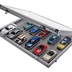 Lindner Alu-Sammelvitrine mit 6 Fächern (275 x 57 mm) 4890-6 Neu