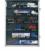 Lindner Alu-Sammelvitrine mit 6 Fächern (275 x 57 mm) 4890-6 Neu