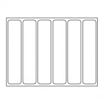 Lindner Alu-Sammelvitrine mit 6 Fächern (275 x 57 mm) 4890-6 Neu