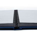 Leuchtturm Einsteckbuch Blau Basic DIN A4, 32 schwarze Seiten 337308 Neu