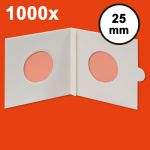 Hartberger Münzrähmchen 25 mm, selbstklebend (1000er-Packung) 8321025 Neu