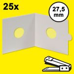 Hartberger Münzrähmchen 27,5 mm, zum Heften (25er Packung) 8330275 Neu