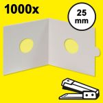 Hartberger Münzrähmchen 25 mm, zum Heften (1000er-Packung) 8331025 Neu