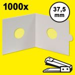 Hartberger Münzrähmchen 37,5 mm, zum Heften (1000er-Packung) 8331375 Neu