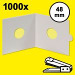 Hartberger Münzrähmchen 48 mm, zum Heften (1000er-Packung) 8331048 Neu