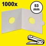 Hartberger Münzrähmchen 53 mm, zum Heften (1000er-Packung) 8331053 Neu