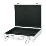 Lindner Münzkoffer S2307-S2120CE mit 6 schwarzen Tableaus für 120 Münzen Neu