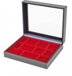 Lindner Sammelkassette NERA VARIUS PLUS mit hellrotem Einsatz 2369-2403E Neu