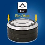 Lindner LED-Standlupe mit 5-facher Vergrößerung 7193 Neu