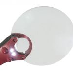 Lindner Randlose LED-Leuchtlupe mit 8- und 20-facher Vergrößerung S7132 Neu