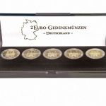 Lindner Münzetui für einen Satz 2 Euro-Gedenkmünzen Deutschland S2090 Neu