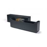Leuchtturm Archivbox LOGIK für 40 Goldbarren, Hochformat, schwarz 365162 Neu