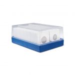Leuchtturm Kunststoffbox KRBOX für 100 Münzrähmchen, blau 315511 Neu