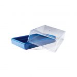 Leuchtturm Kunststoffbox KRBOX für 100 Münzrähmchen, blau 315511 Neu