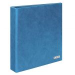 Lindner Briefmarkenalbum mit Schraubmechanik Blau inkl. 10 Einsteckblättern Neu