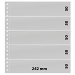 Lindner Klarsichthüllen mit 5 Streifen 825P (10er Pack) Neuware