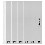 Lindner Klarsichthüllen mit 6 senkrechten Streifen 849P (10er Pack) Neu