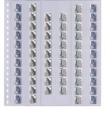 Lindner Klarsichthüllen mit 6 senkrechten Streifen 849P (10er Pack) Neu