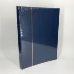 Leuchtturm Einsteckbuch Blau DIN A4 24 Blätter 48 schwarze Seiten Neu