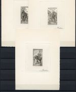 Laos MiNr. 74-80 postfrisch Freimarken Elefanten Entwürfe mit Autogramm