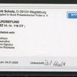 SBZ West-Sachsen MiNr. 116 CY postfrisch Kurzbefund Schulz