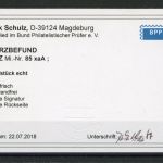 SBZ Provinz Sachsen MiNr. 85 xaA postfrisch Kurzbefund Schulz einwandfrei