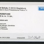 SBZ Provinz Sachsen MiNr. 71 X A gestempelt Kurzbefund Schulz Zahnfehler