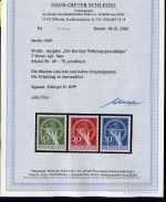 Berlin MiNr. 68-70 postfrisch Fotoattest einwandfrei Schlegel