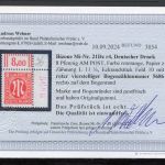 Bi-Zone MiNr. 21 D z r4 postfrisch als Eckrand Fotobefund Wehner