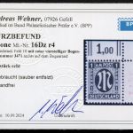 Bi-Zone MiNr. 16 Dz r4 ungebraucht Kurzbefund Wehner einwandfrei