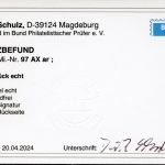 SBZ Thüringen MiNr. 97 AX ar gestempelt Kurzbefund Schulz einwandfrei