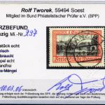 Danzig MiNr. 296-297 gestempelt Kurzbefund Tworek einwandfrei