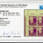 SBZ Allg. Ausgaben MiNr. 223 a PF I u.w. postfrisch Kurzbefund Ruscher