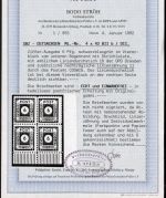 SBZ Ostsachsen MiNr. 43 BII b/ DII postfrisch im 4er Bl. Fotoattest Ströh