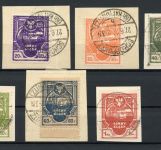 Östliches Oberschlesien MiNr. 1-7 A Briefstück geprüft Jungjohann