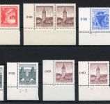 Österreich MiNr. Lot postfrisch Bauwerke, 66 Eckränder mit PLN etc.
