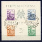 SBZ West-Sachsen MiNr. Block 5 Xa Sonderstempel geprüft Jasch einwandfrei