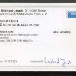 SBZ Ost-Sachsen MiNr. 52 atx DDDI ungebraucht im Paar, Kurzbefund Jasch