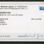 SBZ Ost-Sachsen MiNr. 43 C postfrisch Kurzbefund Jasch